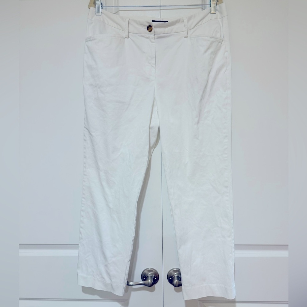 Land’s End White pants Sz 12 like new
